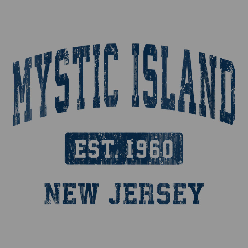 Womens Mystic Island New Jersey Nj Vintage Athletic Sports Design V Ne Women's V-Neck T-Shirt by gocuzhejani | Artistshot