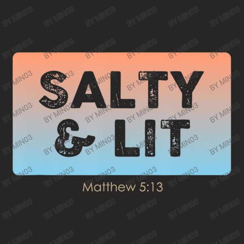 Christian Salty & Lit Ladies Fitted T-Shirt by Min03 | Artistshot