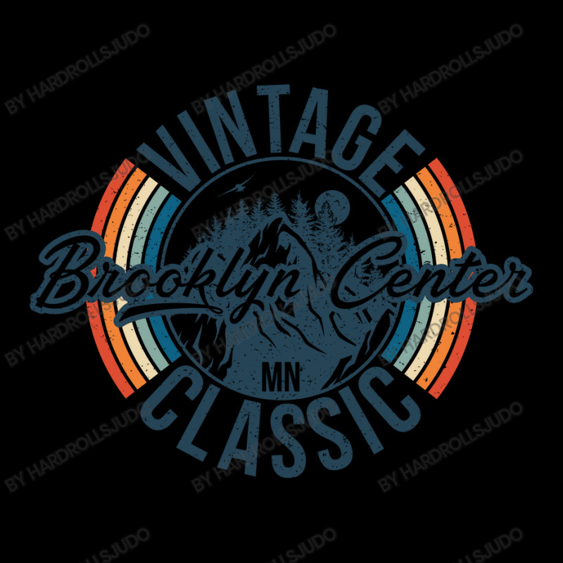 I Love Brooklyn Center Minnesota Retro Vintage Classic Limited Edition Cropped Hoodie by hardrollsjudo | Artistshot