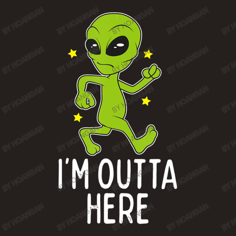 I'm Outta Here Alien Storm Area 51 Alien Running Away Tank Top | Artistshot