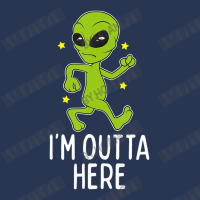 I'm Outta Here Alien Storm Area 51 Alien Running Away Men Denim Jacket | Artistshot