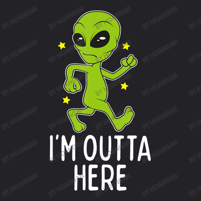 I'm Outta Here Alien Storm Area 51 Alien Running Away Youth Tee by hoangan | Artistshot