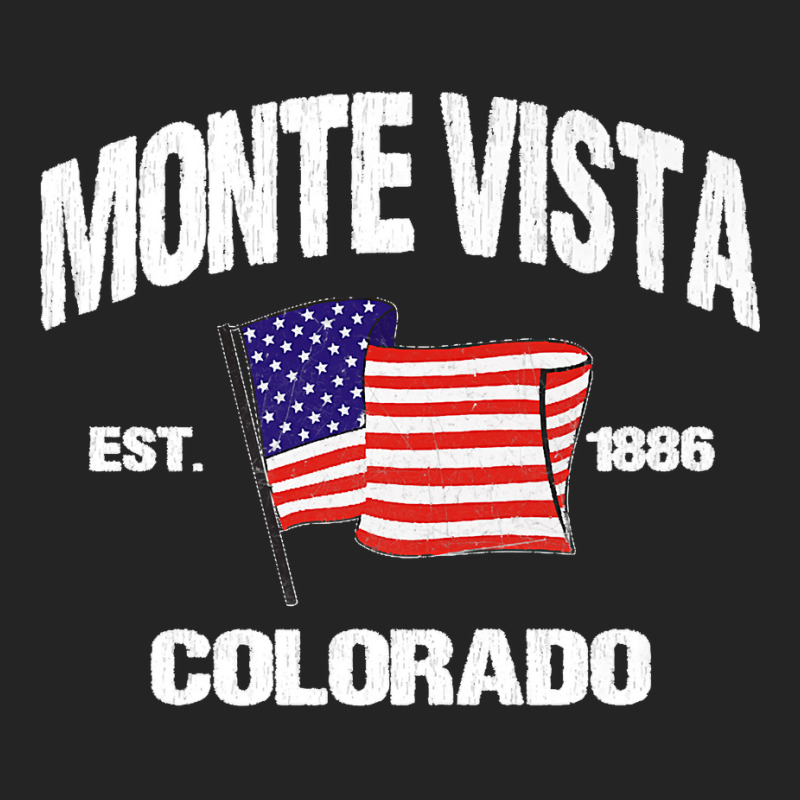 Monte Vista Colorado Co Usa Stars & Stripes Vintage Style Premium 3/4 Sleeve Shirt by kevinnichols | Artistshot