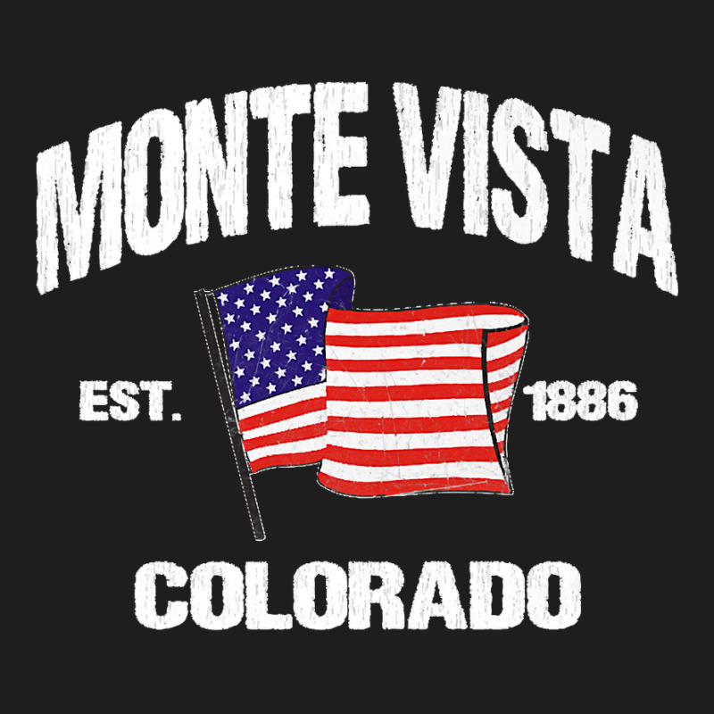 Monte Vista Colorado Co Usa Stars & Stripes Vintage Style Premium Classic T-shirt by kevinnichols | Artistshot