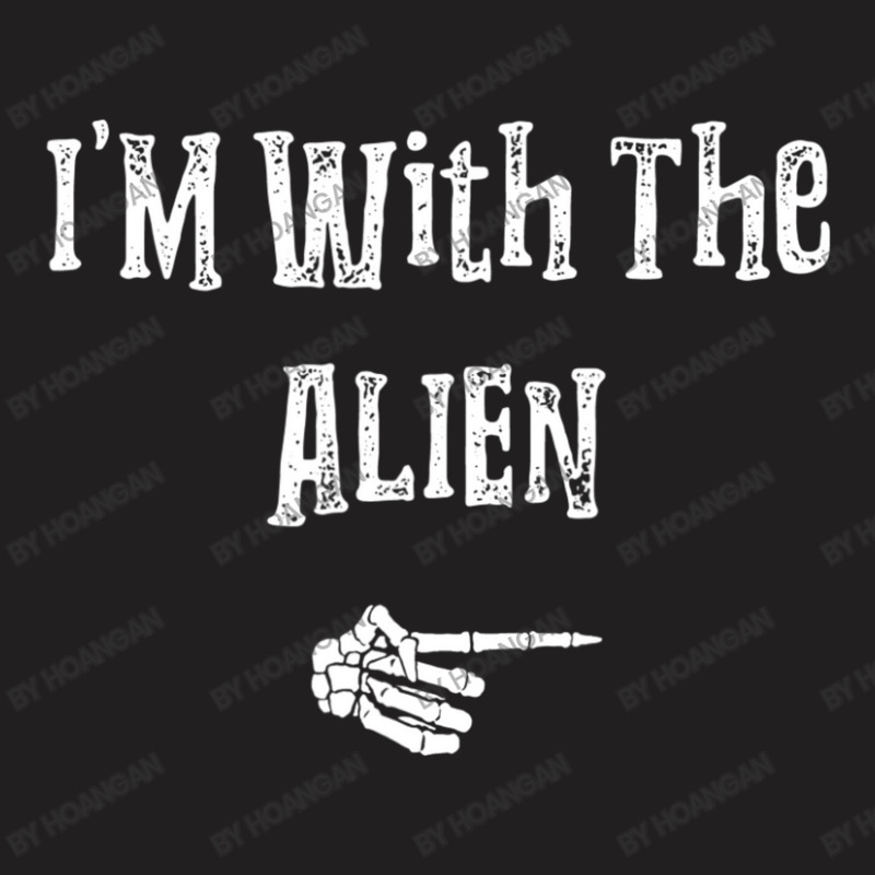 I'm With Alien Halloween Costume Couples Matching T-shirt | Artistshot