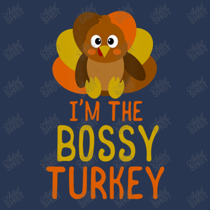 Funny Bossy Turkey Family Matching Thanksgiving Men Denim Jacket | Artistshot
