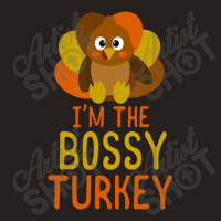 Funny Bossy Turkey Family Matching Thanksgiving Tank Top | Artistshot
