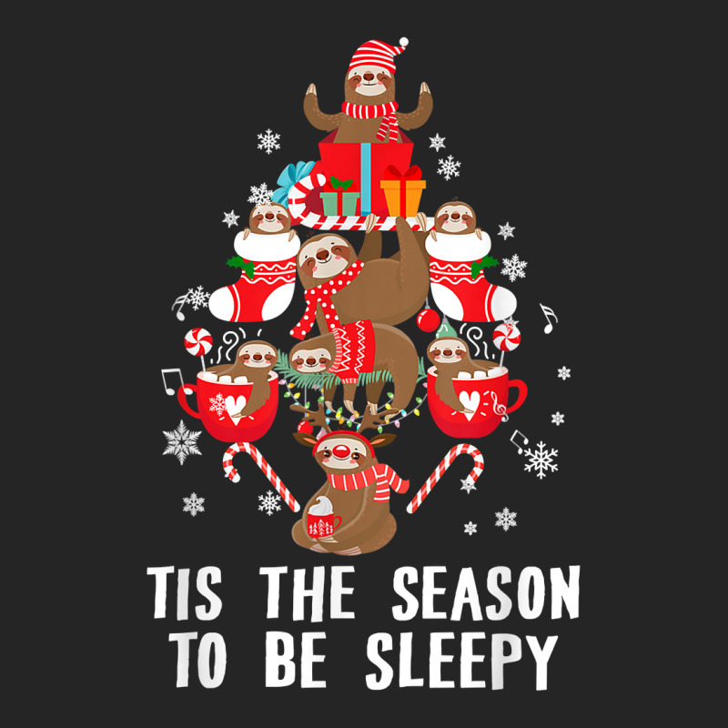 Tis The Season To Be Sleepy Funny Christmas Sloth Lover T Shirt Unisex Hoodie by maecopaharo | Artistshot