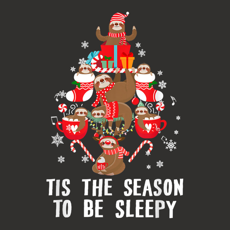 Tis The Season To Be Sleepy Funny Christmas Sloth Lover T Shirt Champion Hoodie by maecopaharo | Artistshot