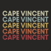 Cape Vincent New York Cape Vincent Ny Retro Vintage Text T Shirt Ladies Fitted T-shirt | Artistshot