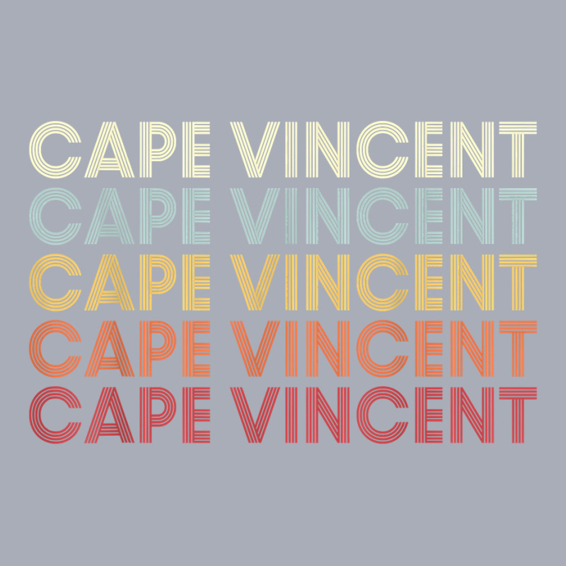 Cape Vincent New York Cape Vincent Ny Retro Vintage Text T Shirt Tank Dress by cm-arts | Artistshot