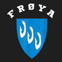 Frøya Coat Of Arms Flag National Pride Gift Souvenir Classic T-shirt | Artistshot