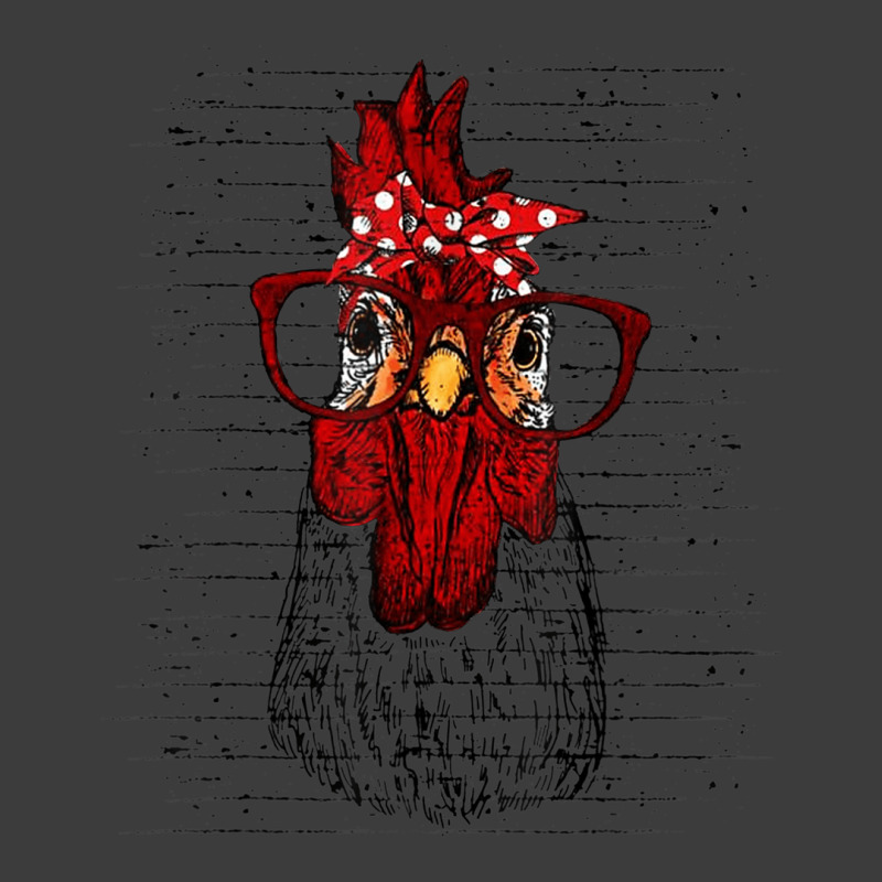 Chicken With Bandana Headband And Glasses Cute Men's Polo Shirt by WillettaIngber | Artistshot