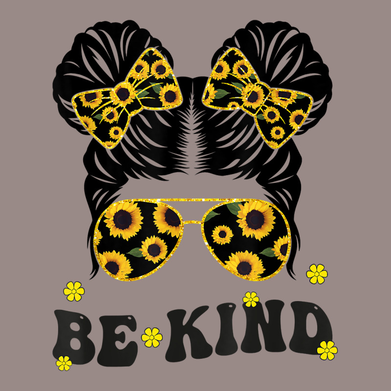 Be Kind Unity Day Anti Bullying Kids Cute Messy Bun Orange T Shirt Vintage T-Shirt by hapusajehae | Artistshot