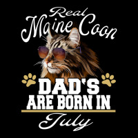 Real Maine Coon Dads Are Born In July Birthday Cat Lover Sweatshirt Lightweight Hoodie | Artistshot