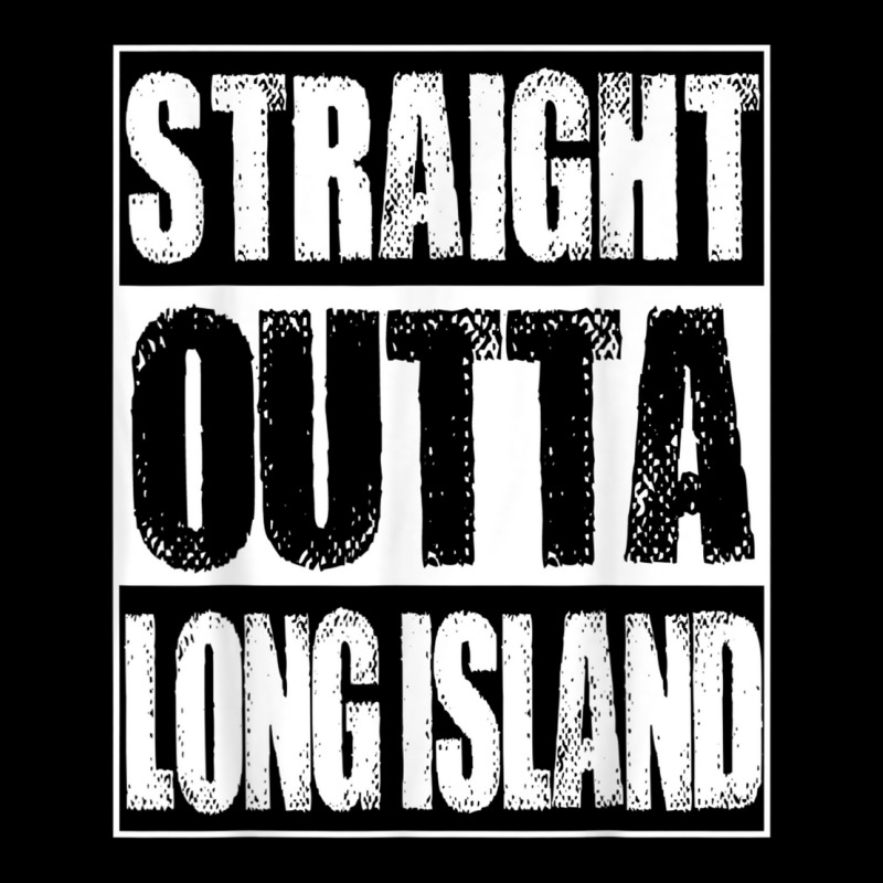 Vintage Straight Outta Long Island New York Gift Cropped Hoodie by StarActon | Artistshot