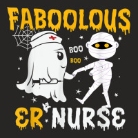 Faboolous Er Nurse Mummy Ghost Nursing Halloween Costume Ladies Fitted T-shirt | Artistshot