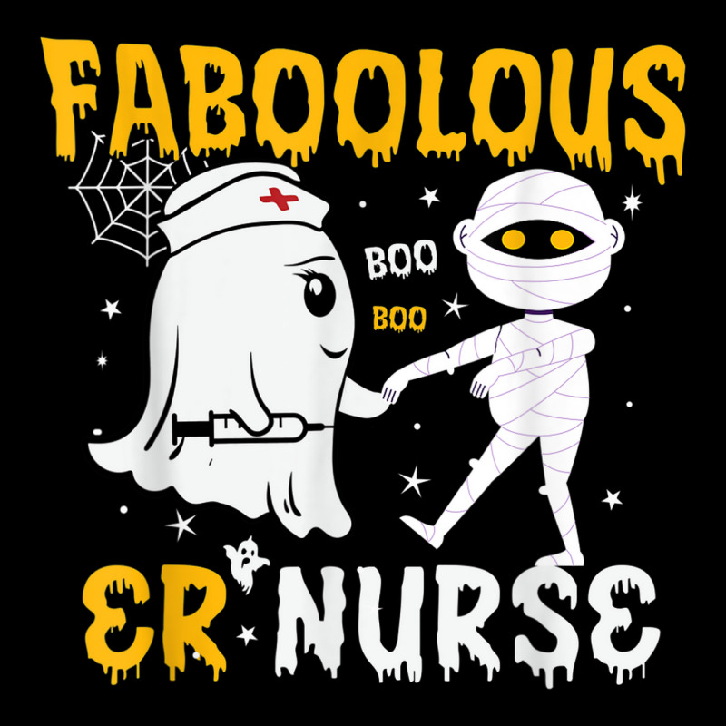 Faboolous Er Nurse Mummy Ghost Nursing Halloween Costume Cropped Hoodie by Garnet | Artistshot