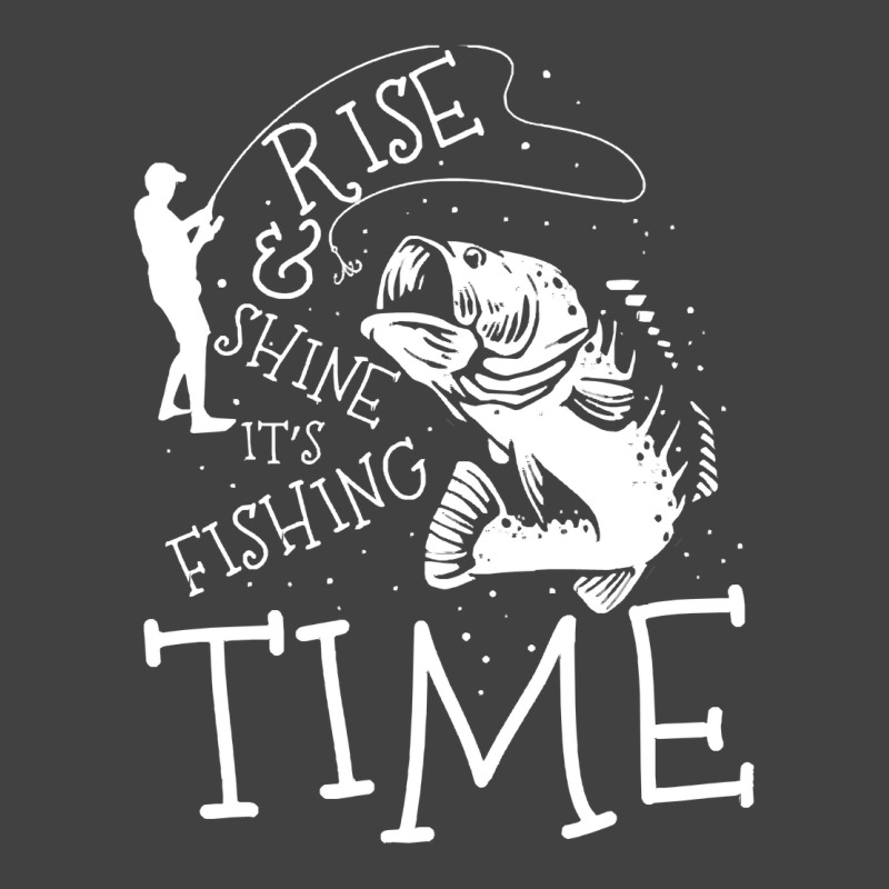 Fishing,lovers,rise,and,shine,it's,fishing,time,white,family,funny,fat Vintage T-shirt | Artistshot