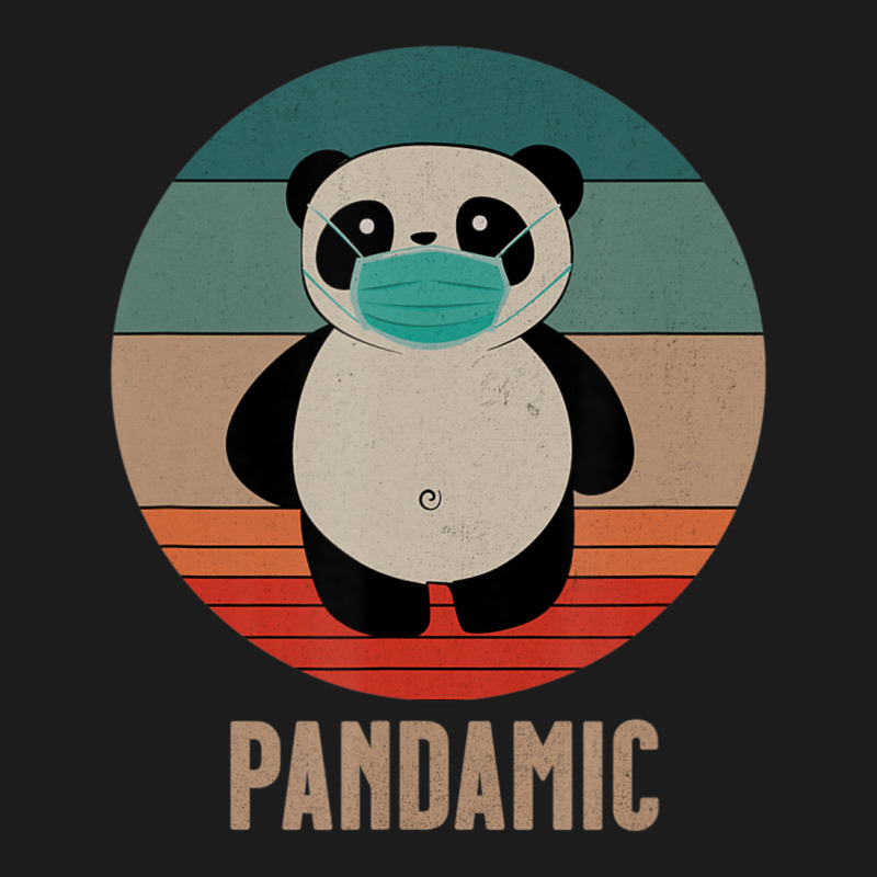 Panda Bear With Mask Pandemic Pandamic Retro Panda Hoodie & Jogger Set | Artistshot