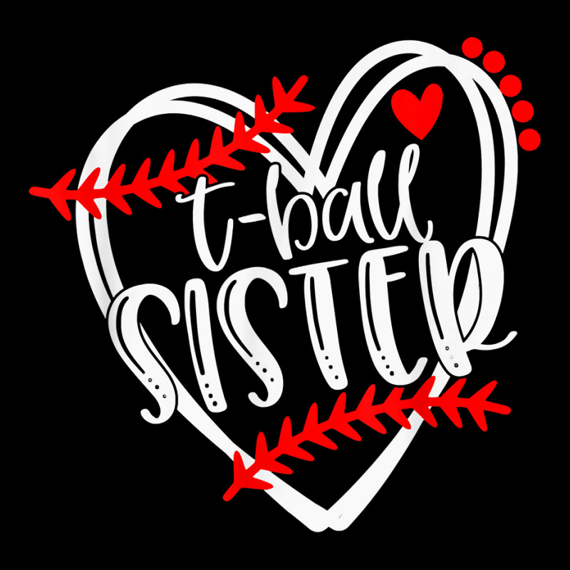 Womens Tball Sister, T Ball Tshirt, Girls T Ball Heart V-neck Tee | Artistshot