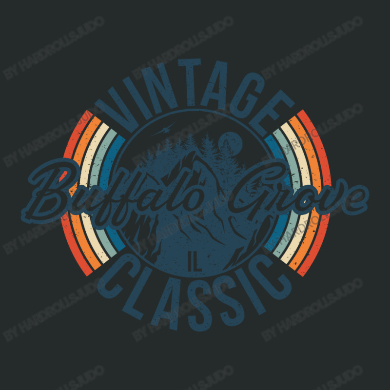 I Love Buffalo Grove Illinois Retro Vintage Classic Limited Edition Women's Triblend Scoop T-shirt by hardrollsjudo | Artistshot