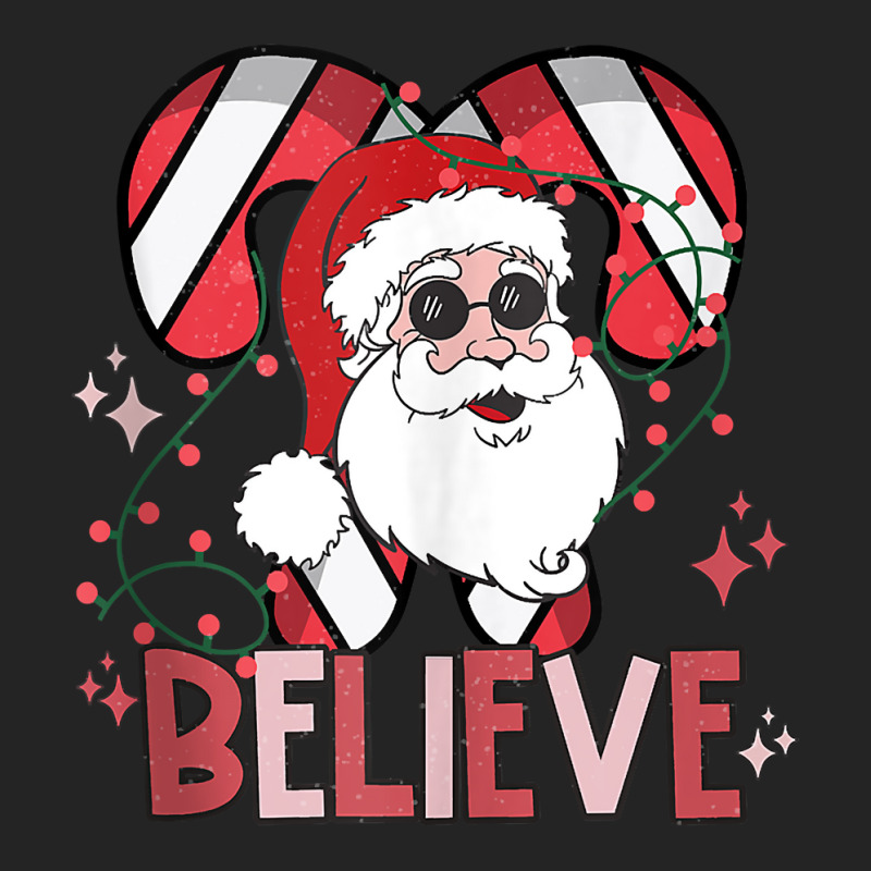 Believe Santa Claus Funny Christmas Party Merry Christmas Tank Top 3/4 Sleeve Shirt by hapusajehae | Artistshot