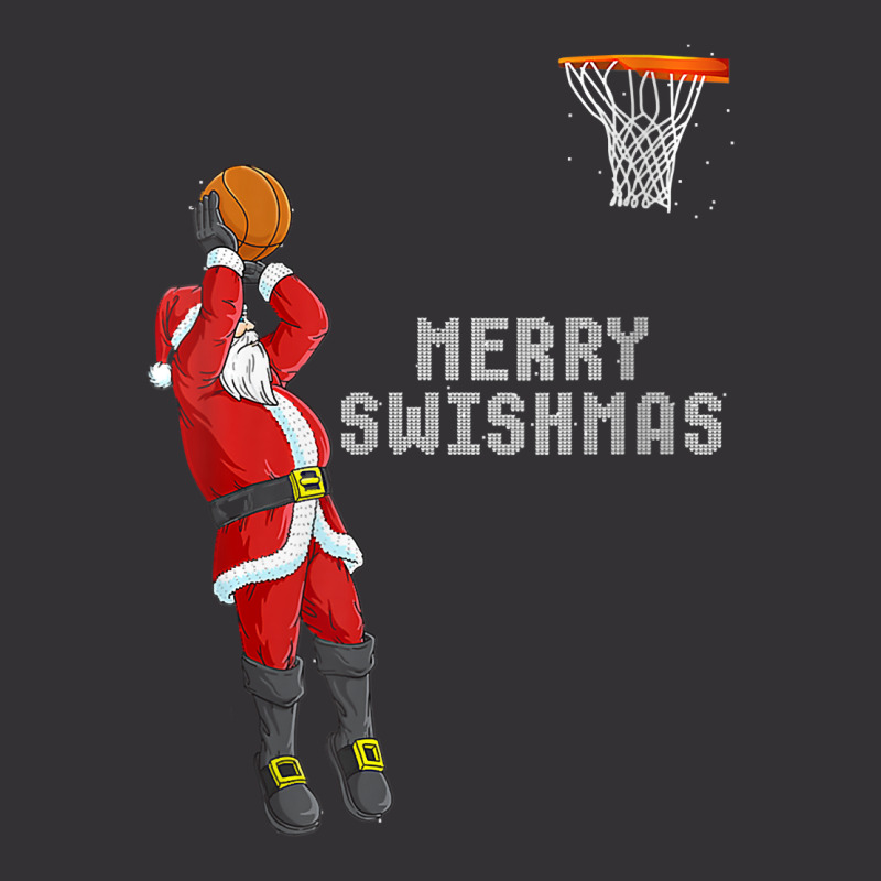 Womens Funny Merry Swishmas Christmas Basketball Player V Neck T Shirt Vintage Hoodie by maecopaharo | Artistshot