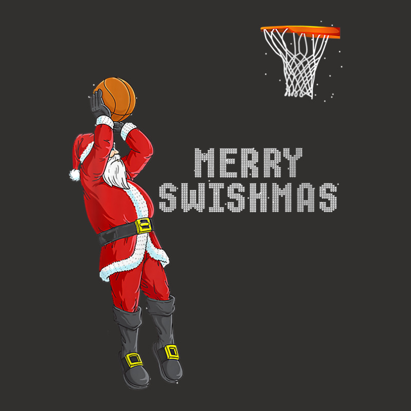 Womens Funny Merry Swishmas Christmas Basketball Player V Neck T Shirt Champion Hoodie by maecopaharo | Artistshot