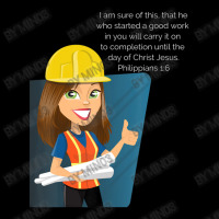 Concrete Cranes Vbs Hard Hat Memory Verse Philippians 16 Adjustable Cap | Artistshot