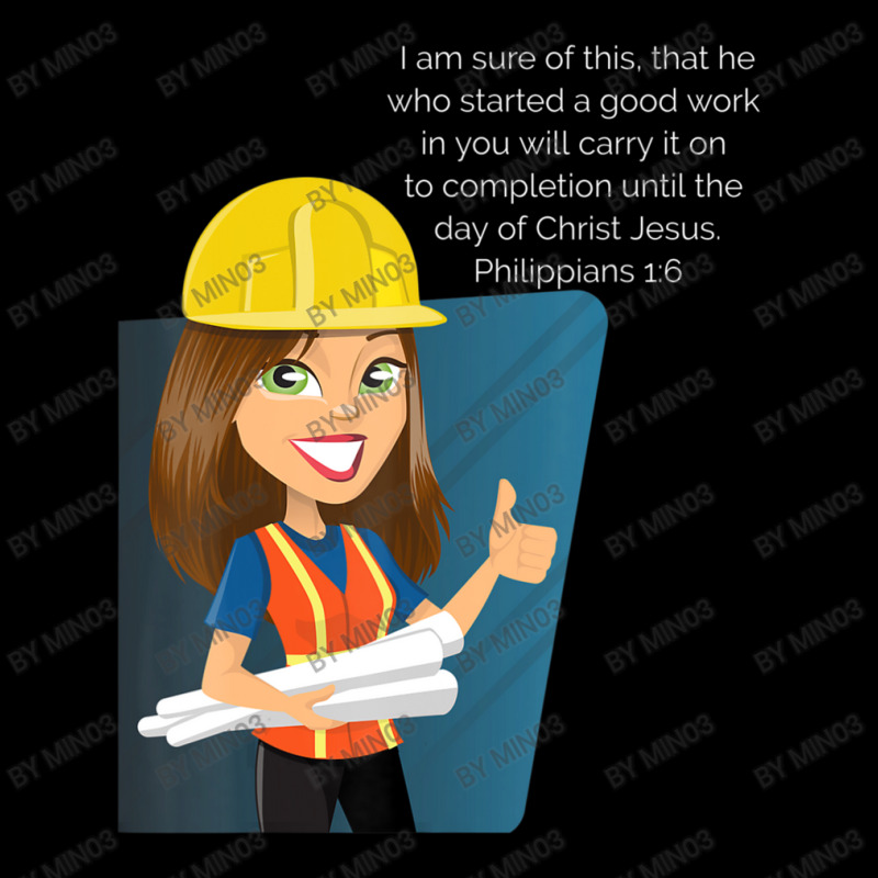 Concrete Cranes Vbs Hard Hat Memory Verse Philippians 16 Kids Cap by Min03 | Artistshot