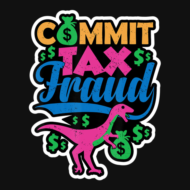 Commit Tax Fraud Taxpayer Evasion Squad Purple Dinosaur Baby Bibs | Artistshot