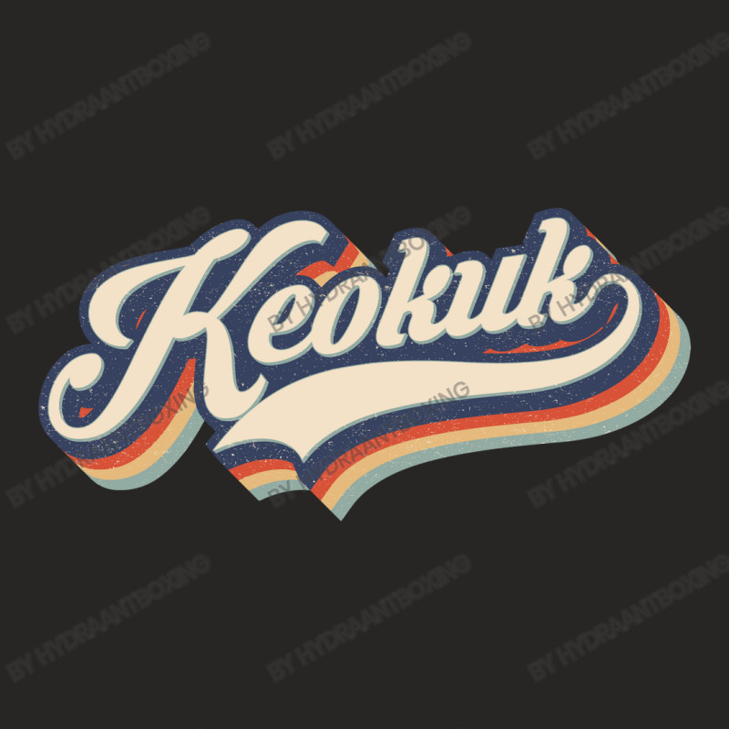 I Love Keokuk City Usa Retro Vintage Ladies Fitted T-Shirt by HydraAntBoxing | Artistshot