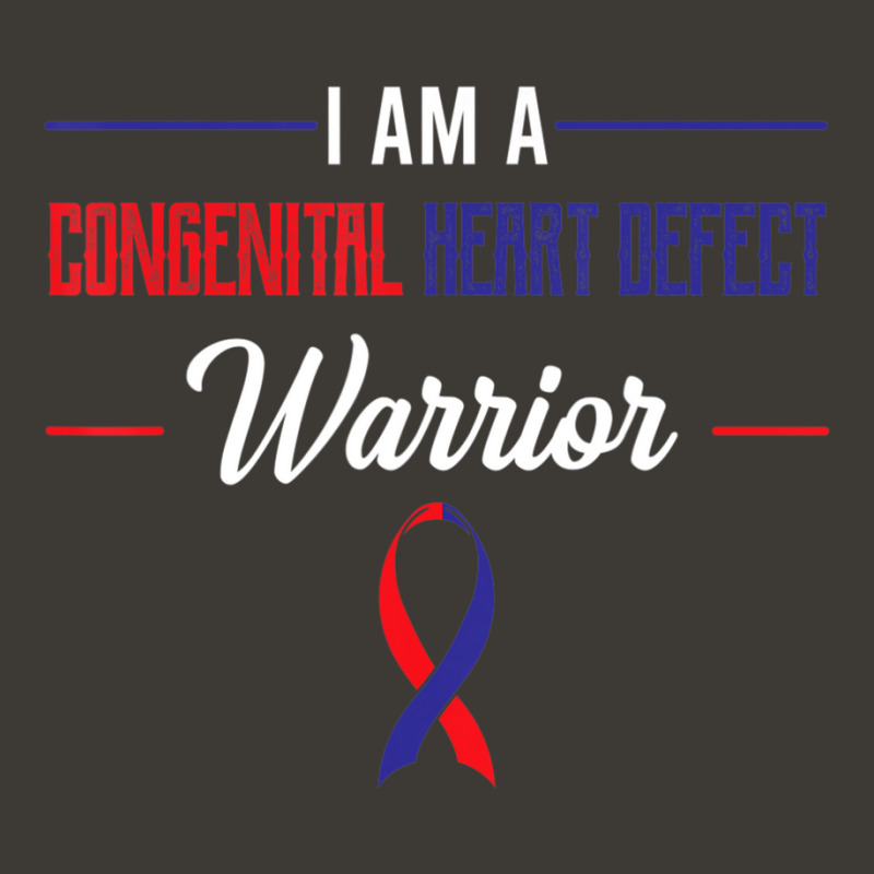 Congenital Heart Defect Warrior Blue And Red Ribbon Child Bucket Hat | Artistshot