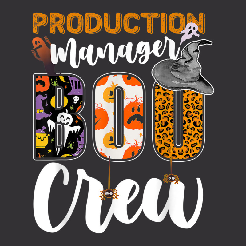 Production Manager Boo Crew Halloween Matching Vintage Hoodie | Artistshot