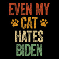 Even My Cat Hates Biden Conservative Anti Liberal Fleece Short | Artistshot