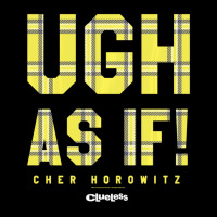 Clueless Ugh As If Cher Horowitz Yellow Plaid Lettering V-neck Tee | Artistshot