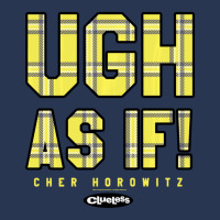 Clueless Ugh As If Cher Horowitz Yellow Plaid Lettering Men Denim Jacket | Artistshot