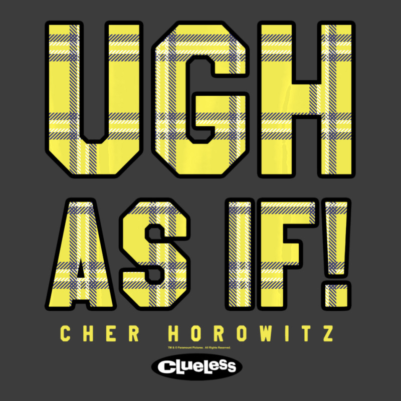 Clueless Ugh As If Cher Horowitz Yellow Plaid Lettering Men's Polo Shirt by bummercaught | Artistshot