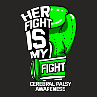 Her Fight Is My Fight Cerebral Palsy Awareness Green Ribbon Ladies Fitted T-shirt | Artistshot