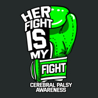 Her Fight Is My Fight Cerebral Palsy Awareness Green Ribbon Women's Triblend Scoop T-shirt | Artistshot