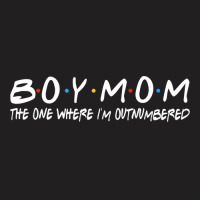 Boy With Mom The One Where I M Outnumbered Funny Vintage T-shirt | Artistshot