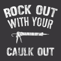 Rock Out With Your Caulk Out Plumber Distressed Ladies Curvy T-shirt | Artistshot