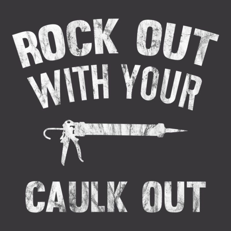 Rock Out With Your Caulk Out Plumber Distressed Ladies Curvy T-Shirt by cm-arts | Artistshot