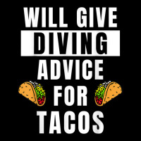 Diving Advice For Tacos Water Sports Funny Scuba Diver Cropped Hoodie | Artistshot