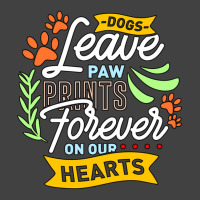 Dog Leave Paw Prints Forever On Our Hearts Vintage T-shirt | Artistshot