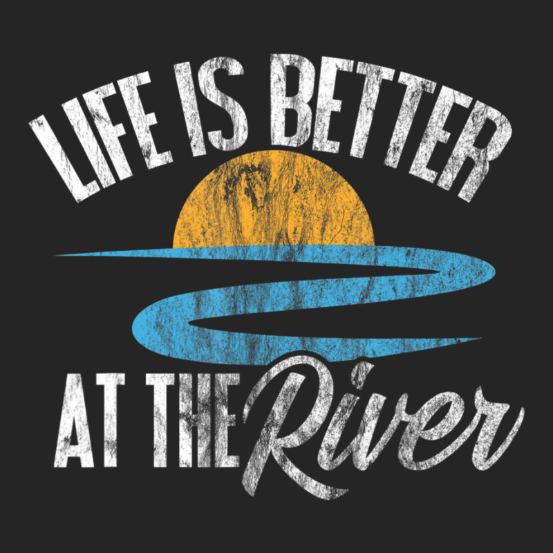 River Floating Quote Life Is Better At The River Camping Unisex Hoodie by cm-arts | Artistshot