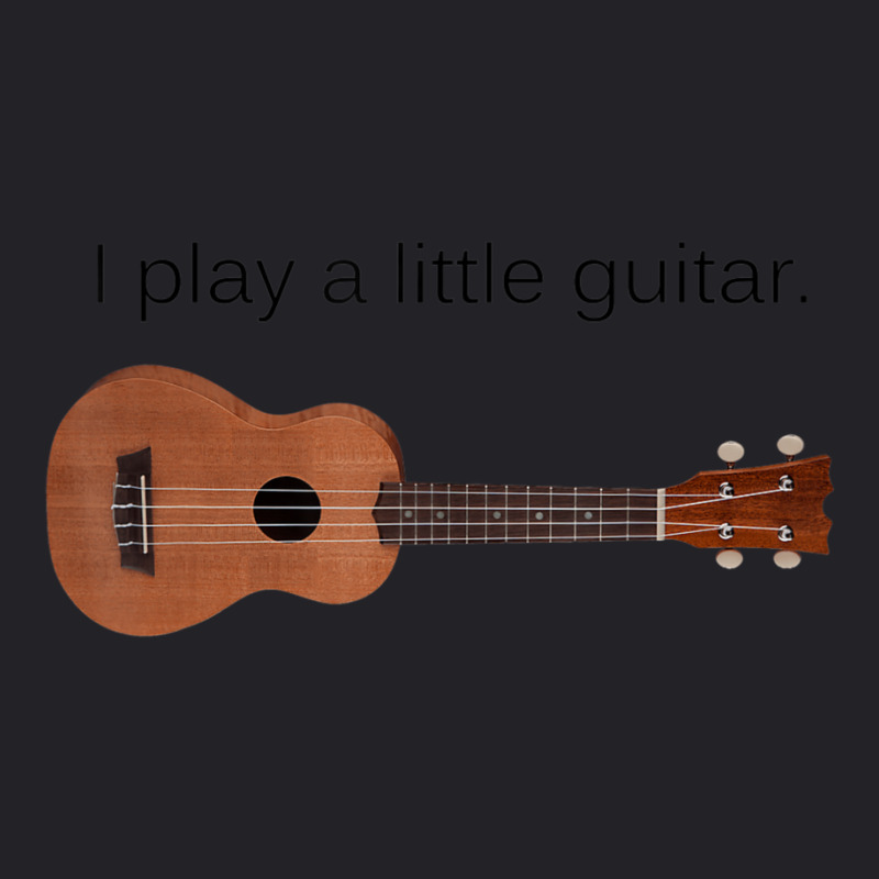 I Play A Little Guitar Pun Ukulele Player Youth Tee by cm-arts | Artistshot