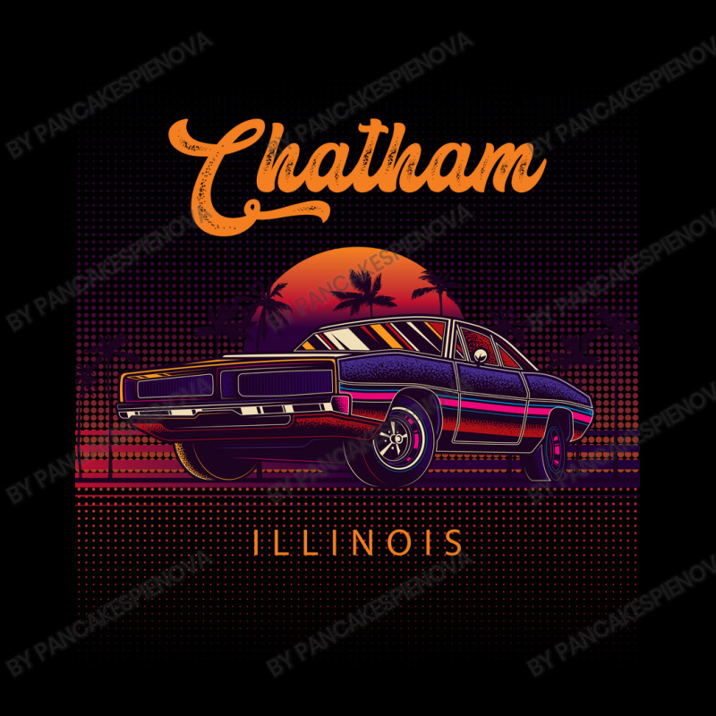 Chatham Illinois Retro Vintage 80s 90s Muscle Cars Retrowave Aesthetic Youth Zipper Hoodie by pancakespienova | Artistshot