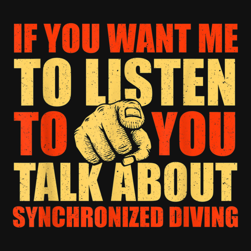 You Want Me To Listen Talk About Synchronized Diving Funny Baby Beanies by Fashzilla | Artistshot